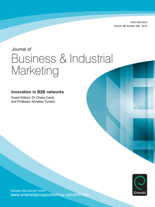 Title details for Journal of Business & Industrial Marketing, Volume 30, Issue 3 & 4 by Chiara Cantù - Available